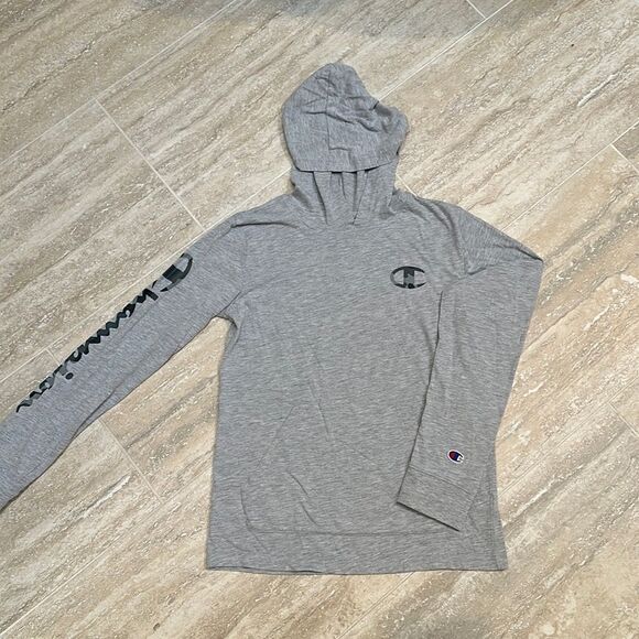 NWOT Champion boys gray knit hoodie – size L - Picture 1 of 7